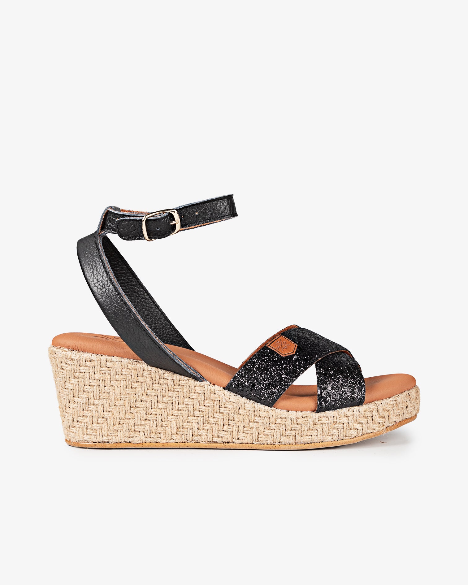 5P Caterina Glitter Negro 35