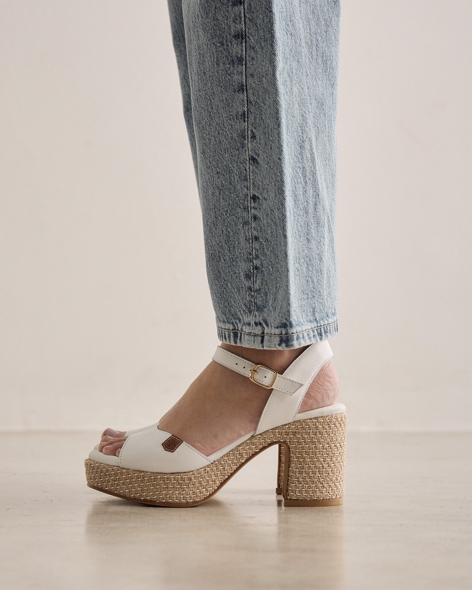 Sandalia Daira Piel Blanco