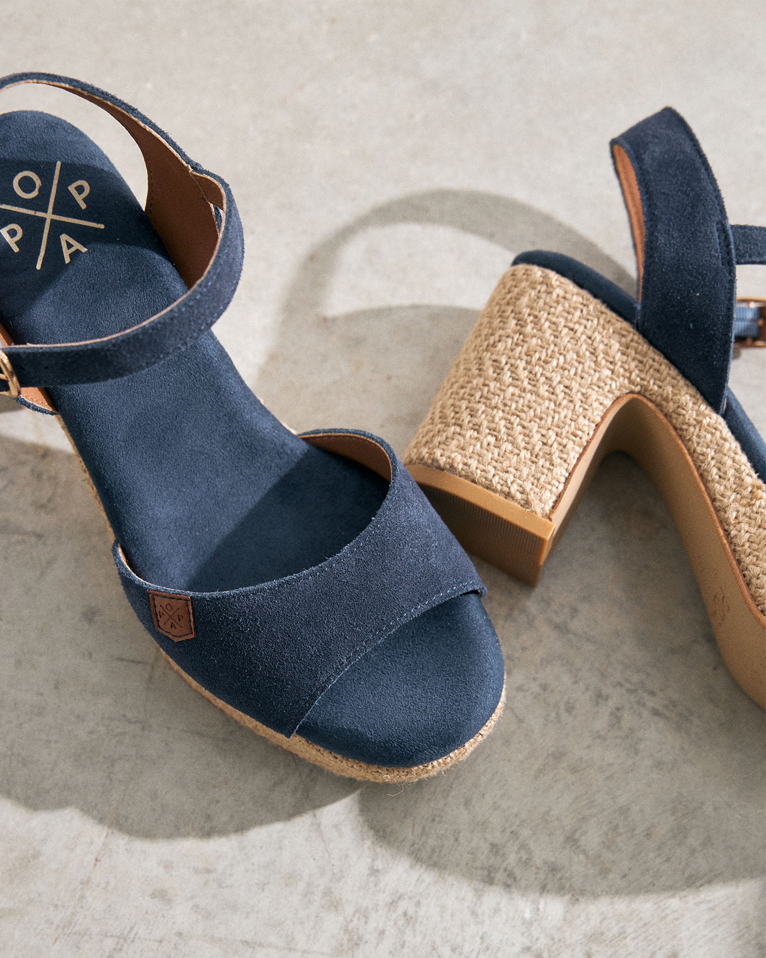 Sandalia Daira Serraje Marino