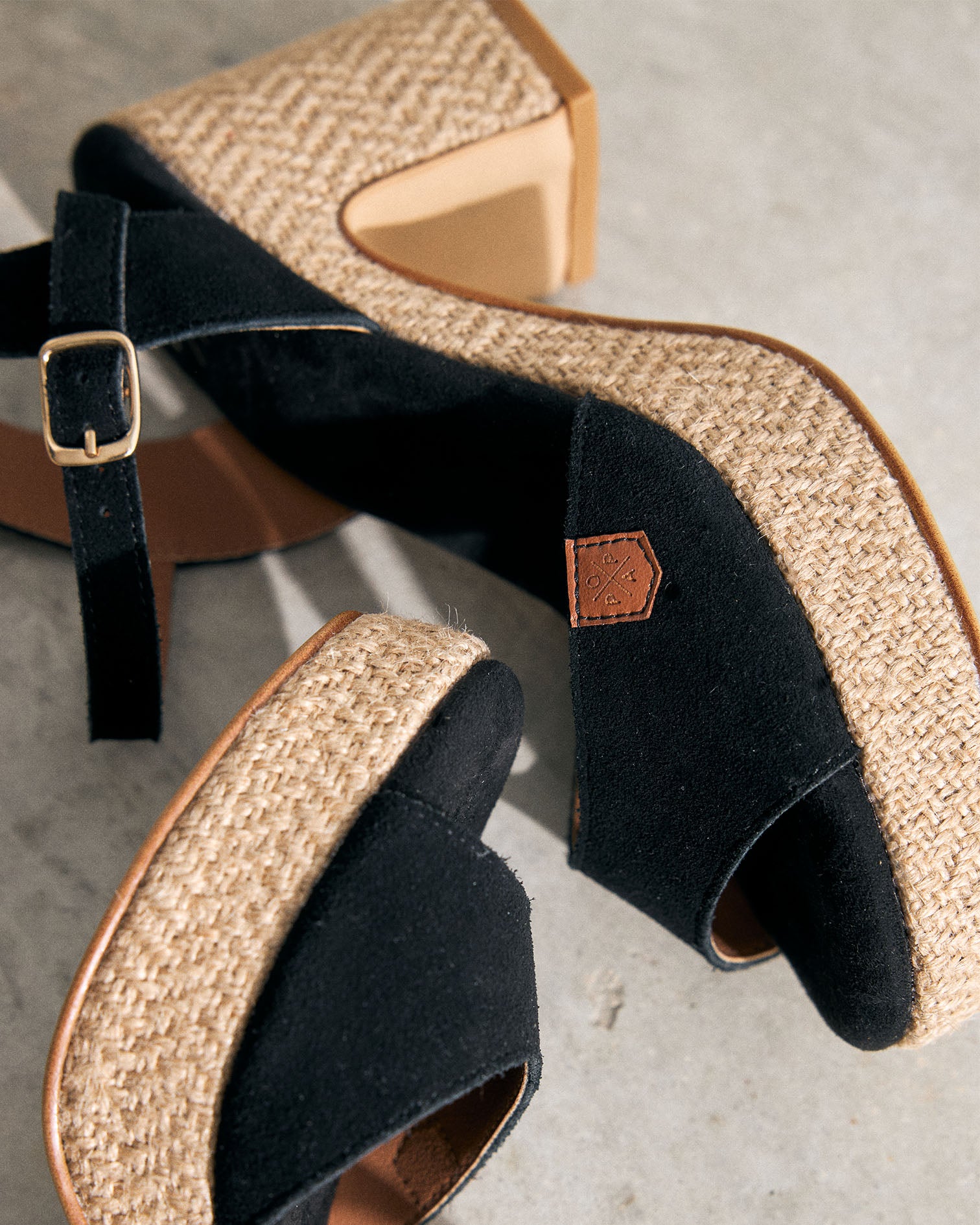 Sandalia Daira Serraje Negro