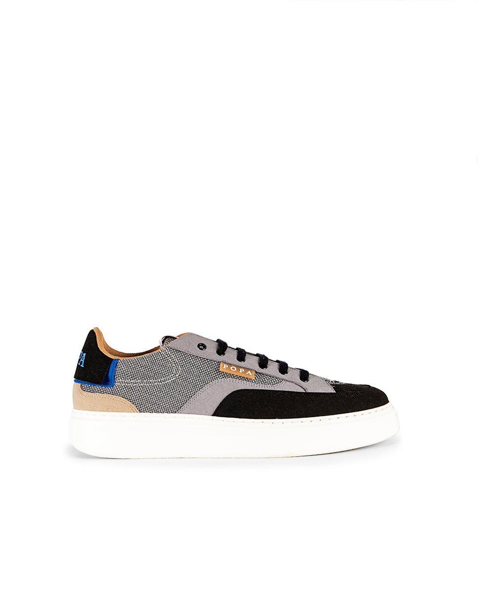 Zapatilla Alcazaba Serraje Negro