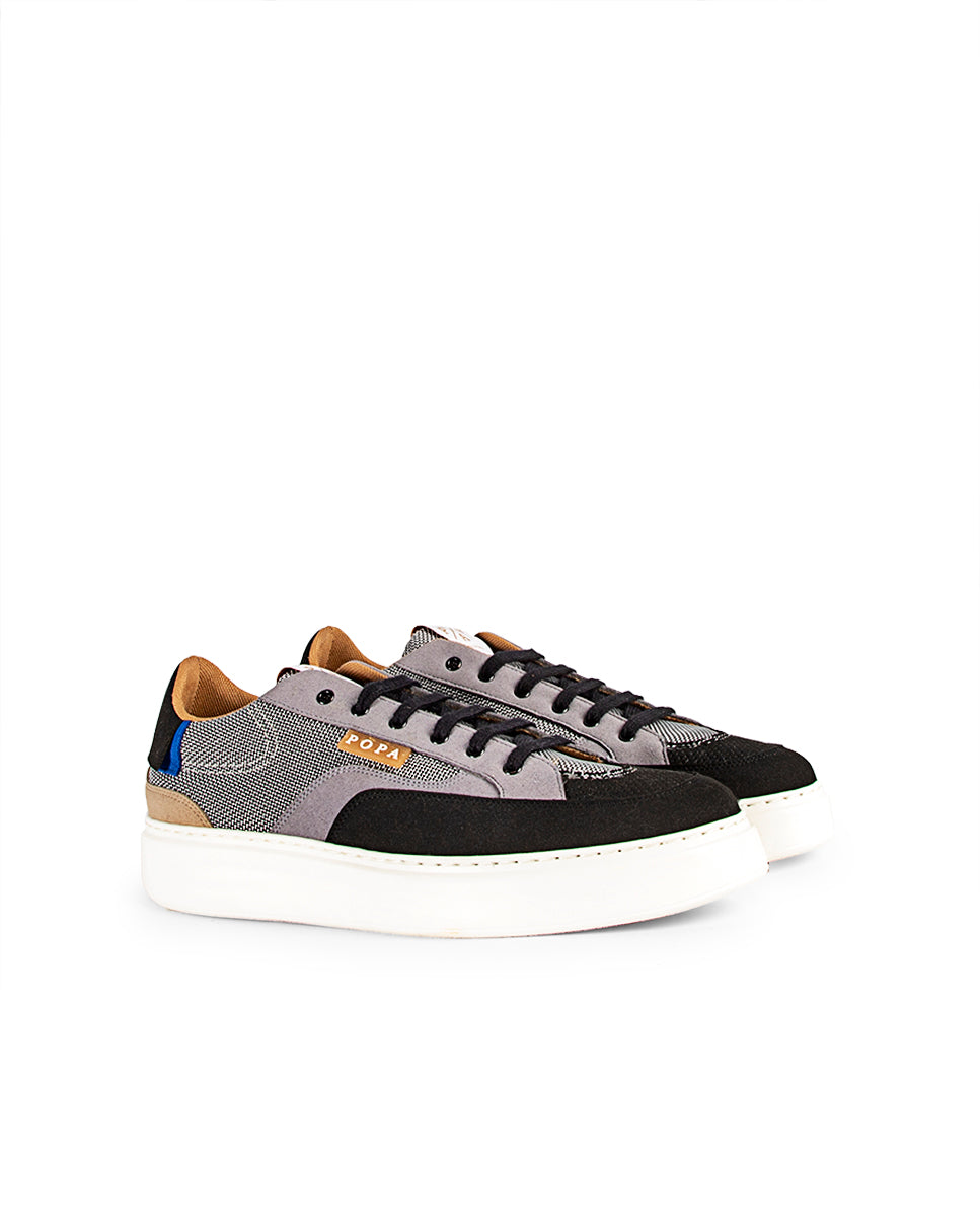 Zapatilla Alcazaba Serraje Negro