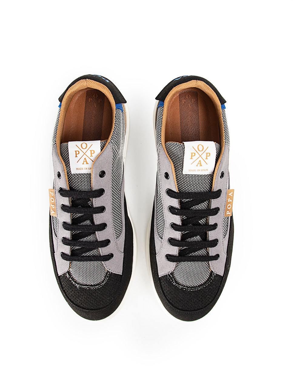 Zapatilla Alcazaba Serraje Negro