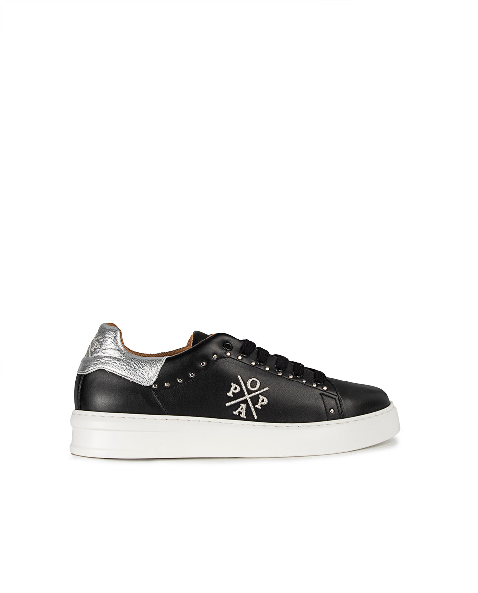 Zapatilla Vicort Adornos Negro