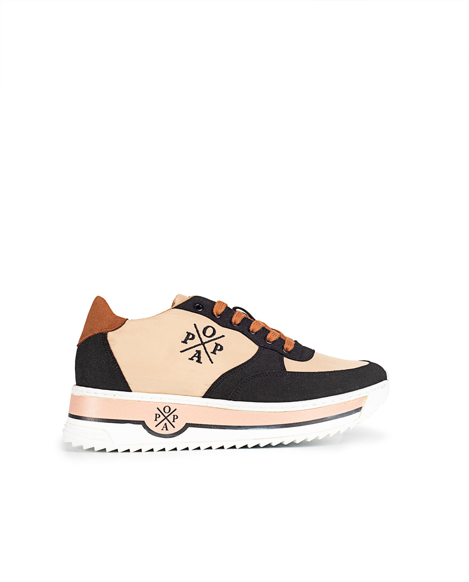 Zapatilla Carol Nylon Negro