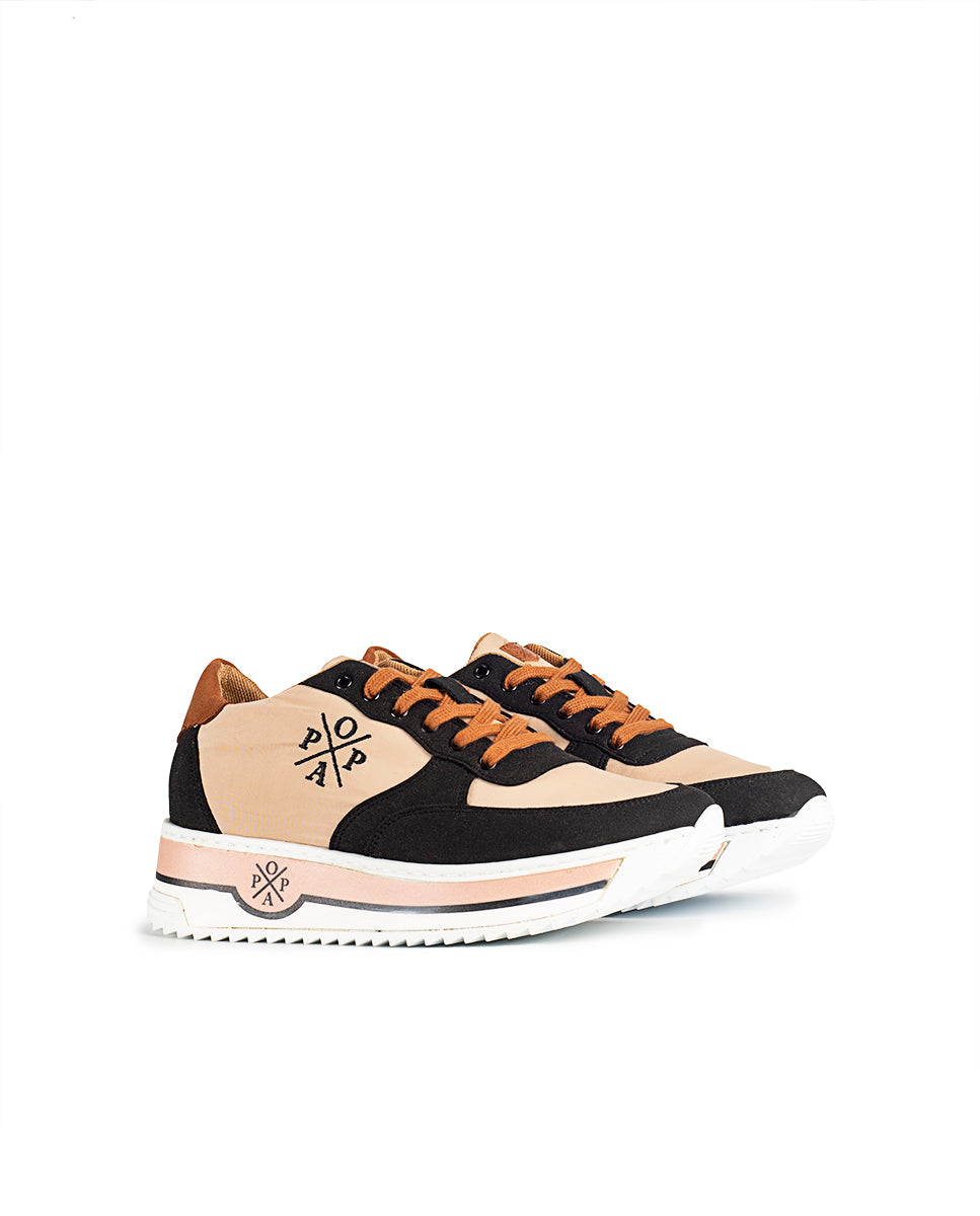 Zapatilla Carol Nylon Negro