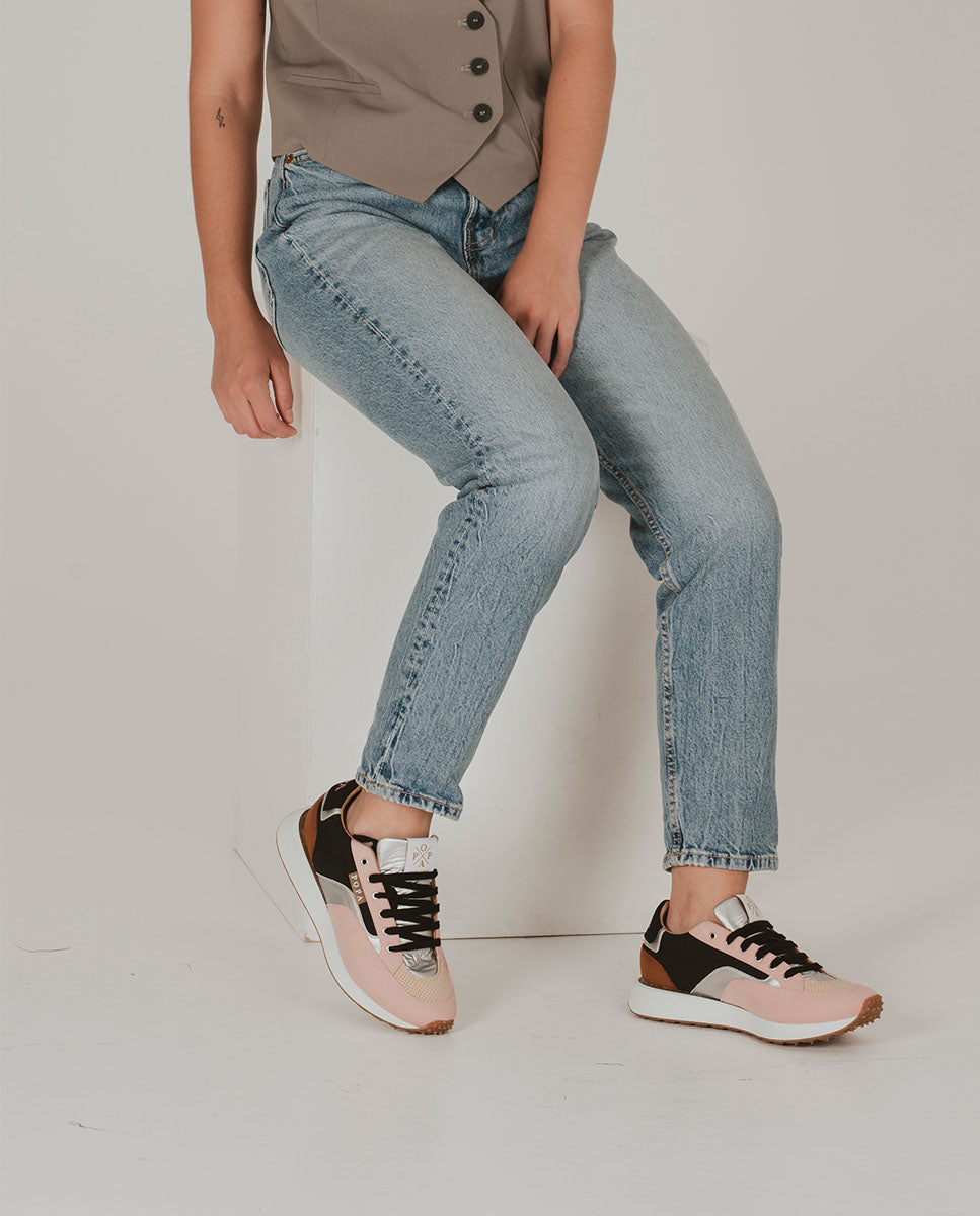 Zapatilla Sangay Laminado Rosa