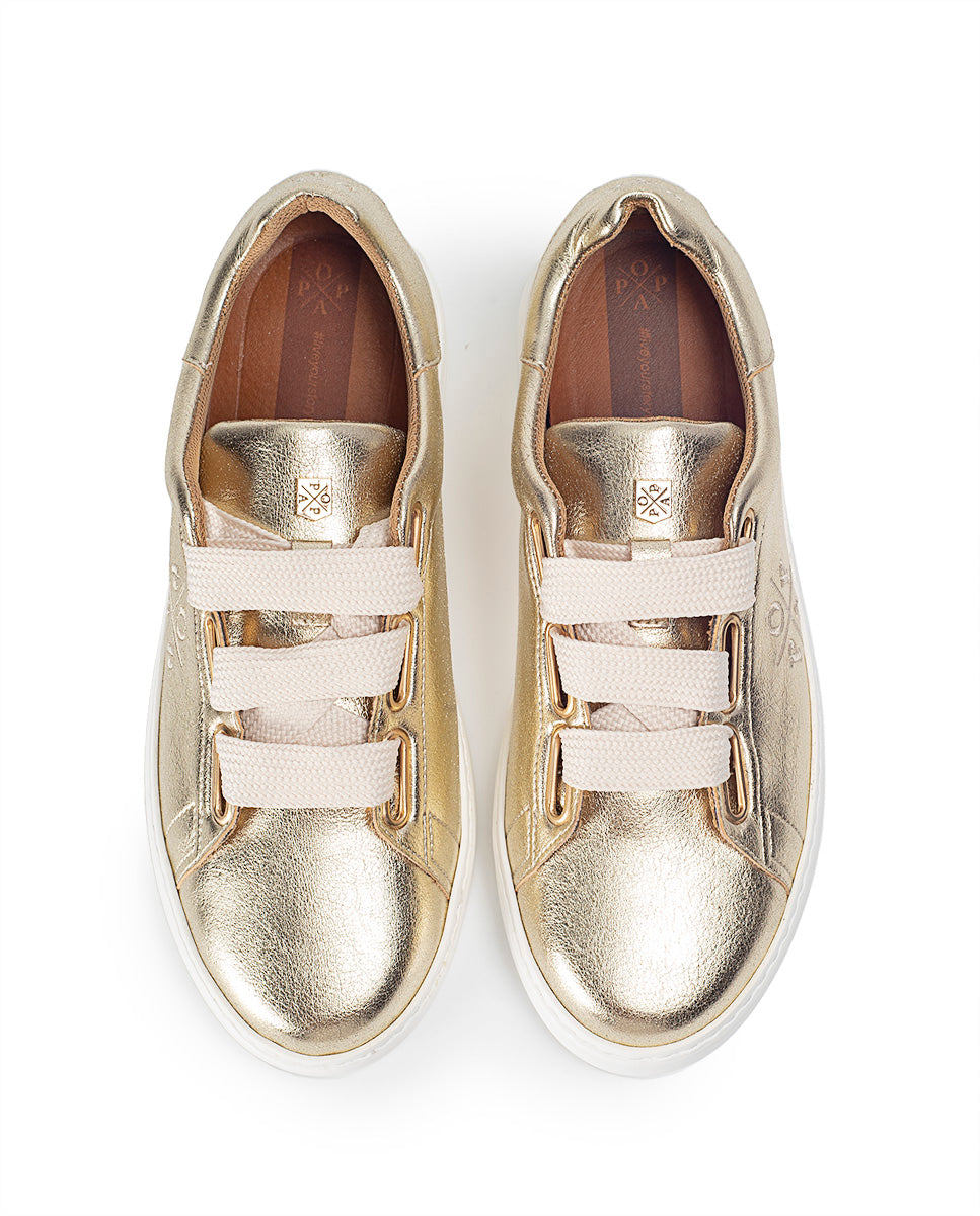 Zapatilla Teleno Laminado Platino