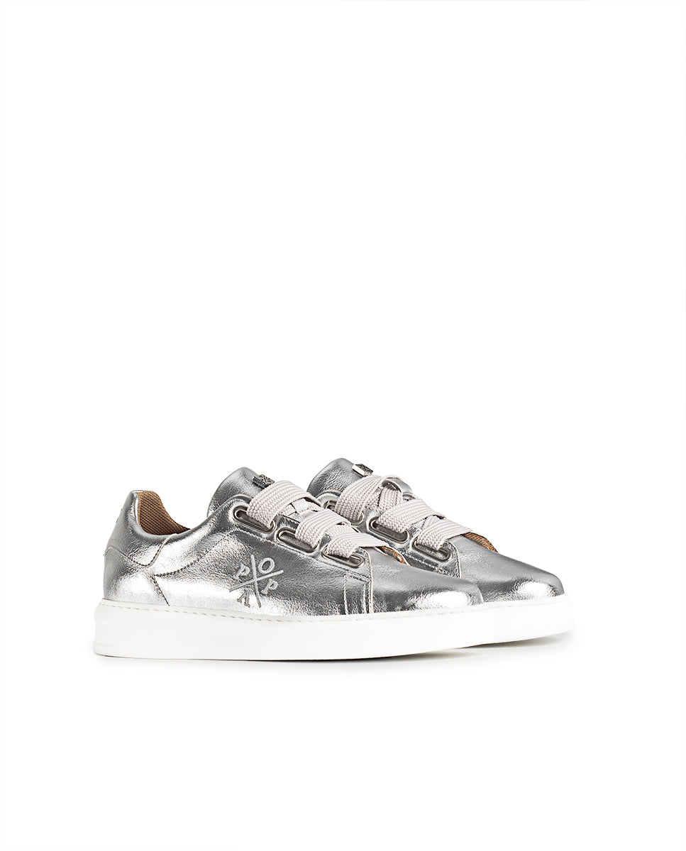 Zapatilla Teleno Laminado Plata