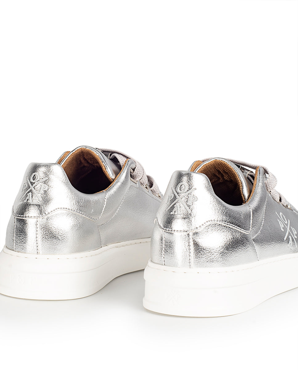 Zapatilla Teleno Laminado Plata