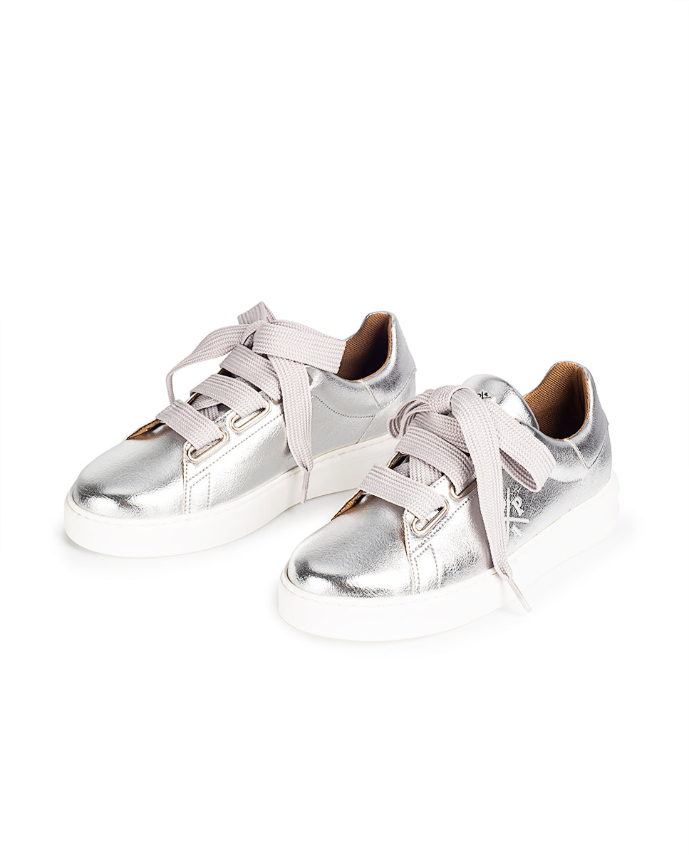Zapatilla Teleno Laminado Plata