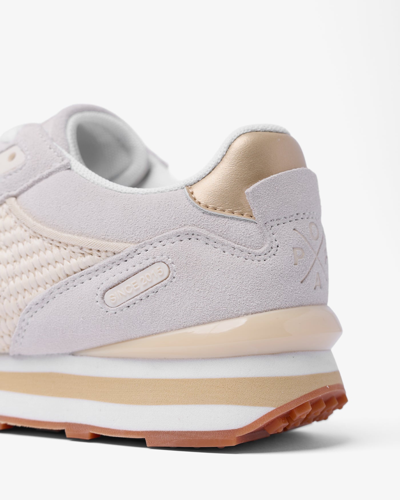 Sneaker Blake en raphia blanche