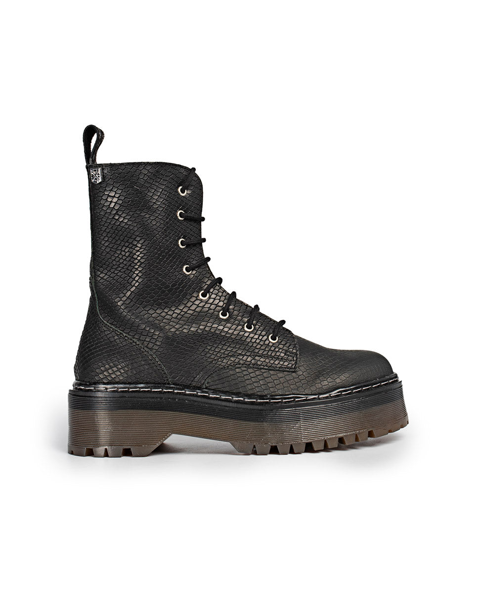 Bota Davinia Snake Negro
