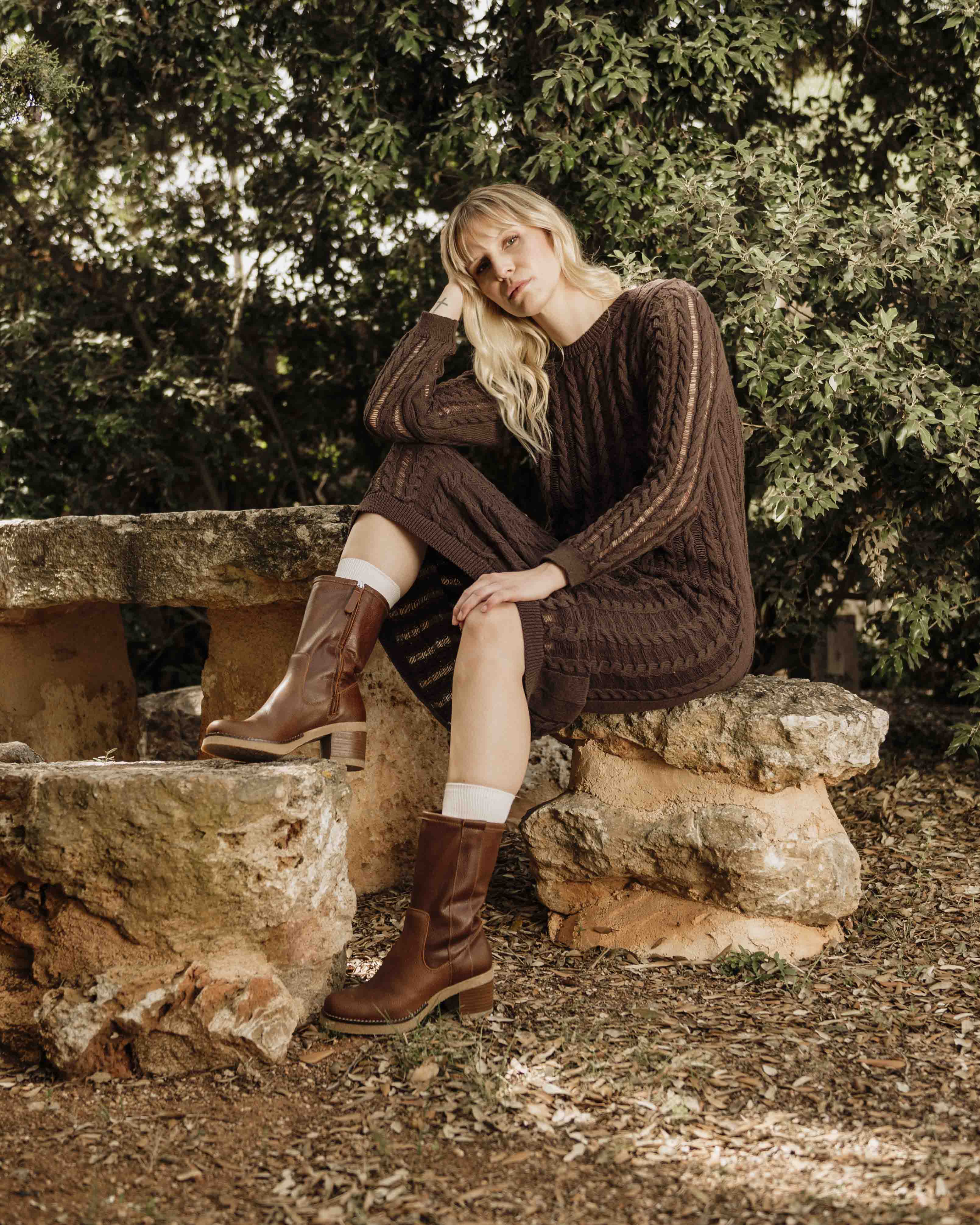 Botas Marrones Looks Con Botas Caña Alta Botas Altas Marrones