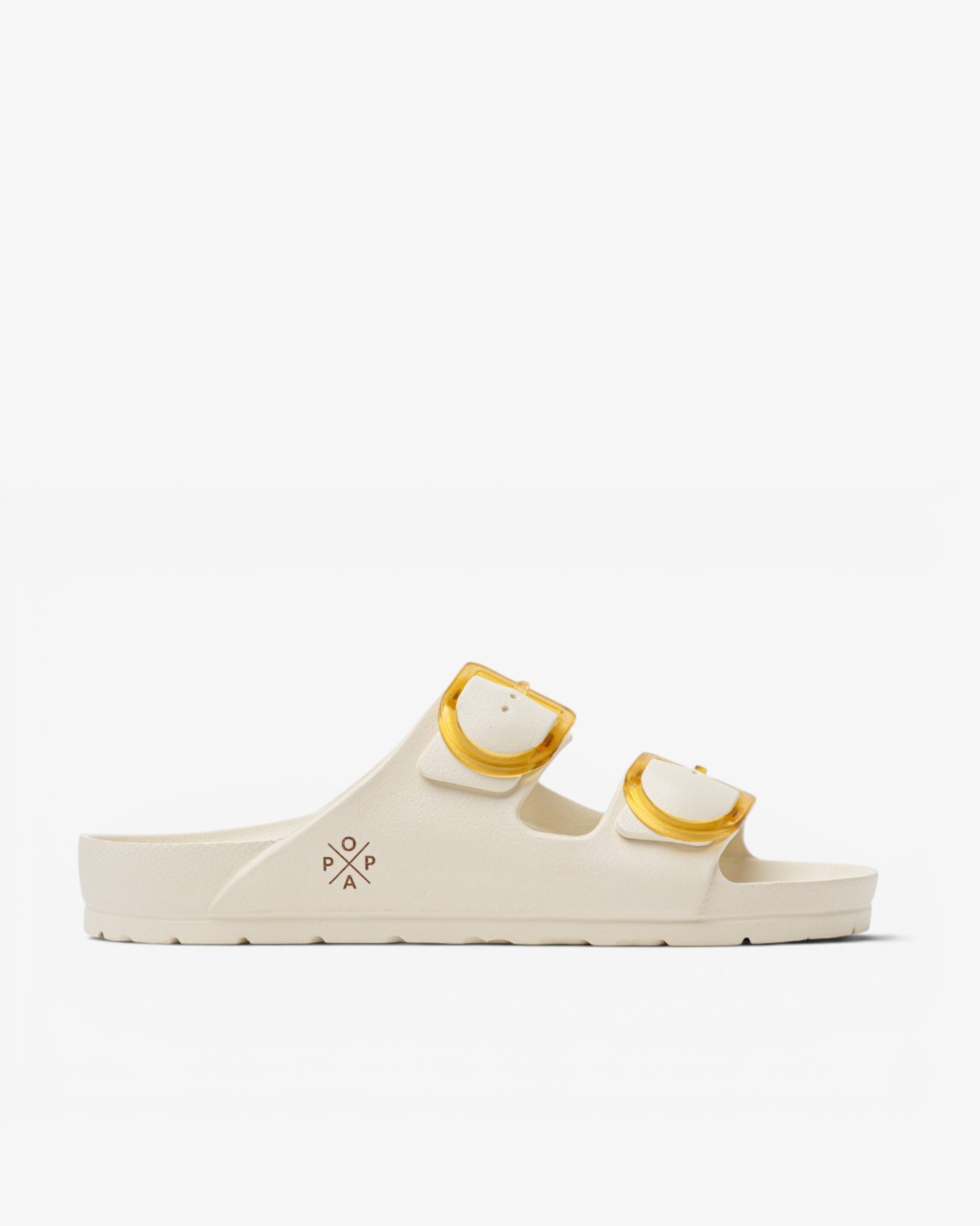 Sandalia Plana Aqua Buye Beige Amarillo