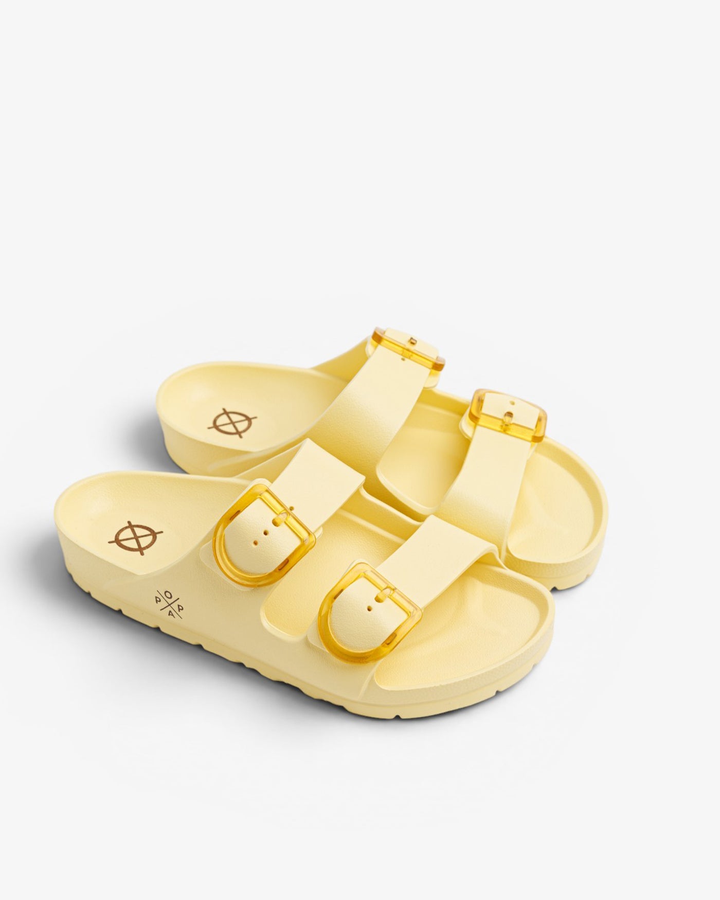 Sandalia Plana Aqua Buye Beige Cuero