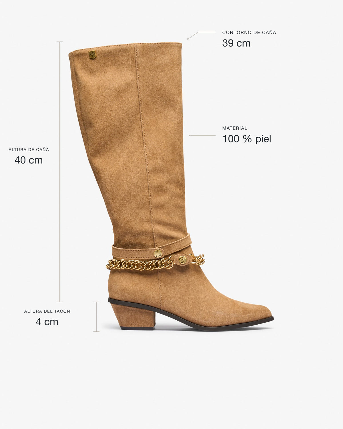Bota Beige de Mujer Lercois