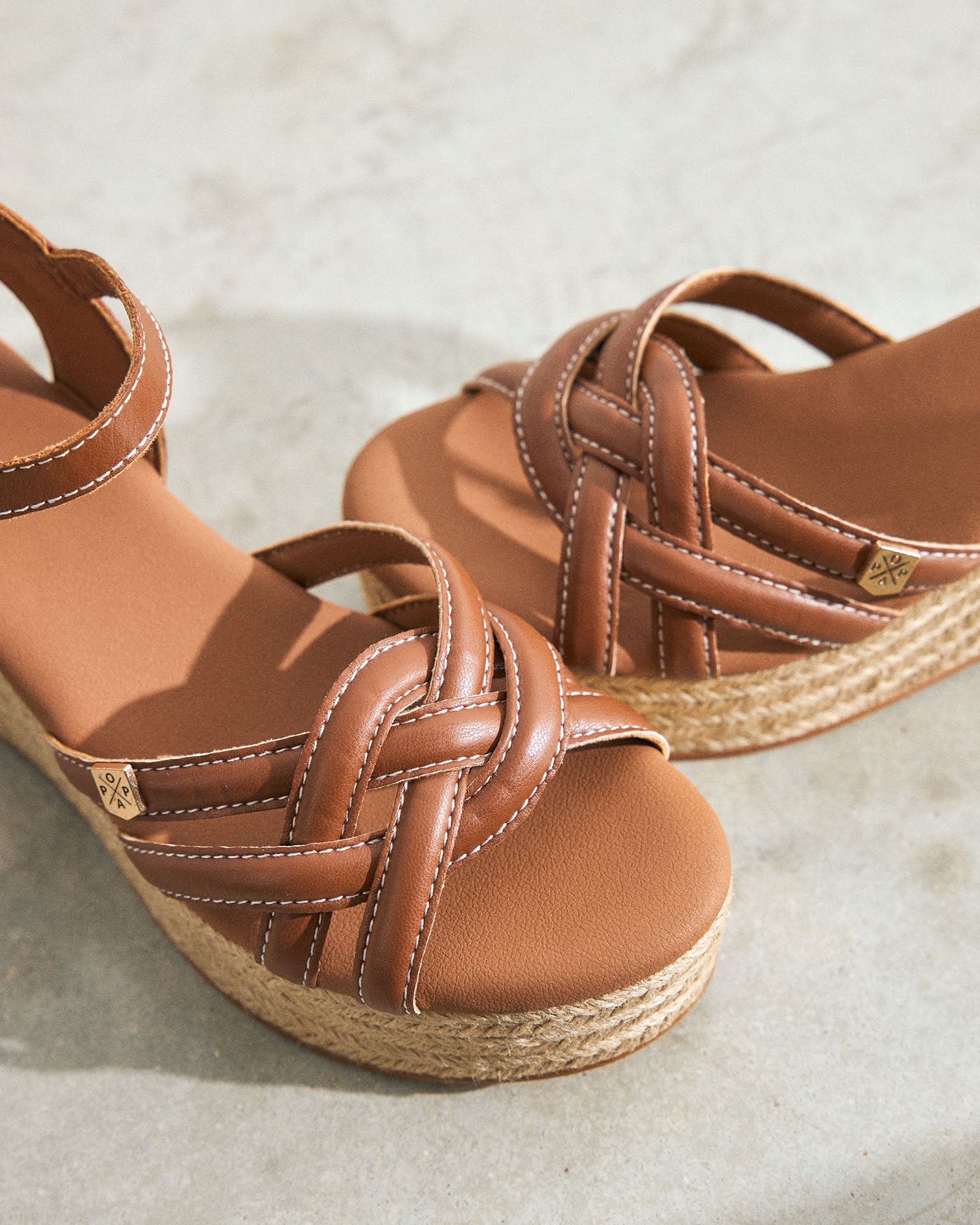 Cuña Marinha Tiras Cuero