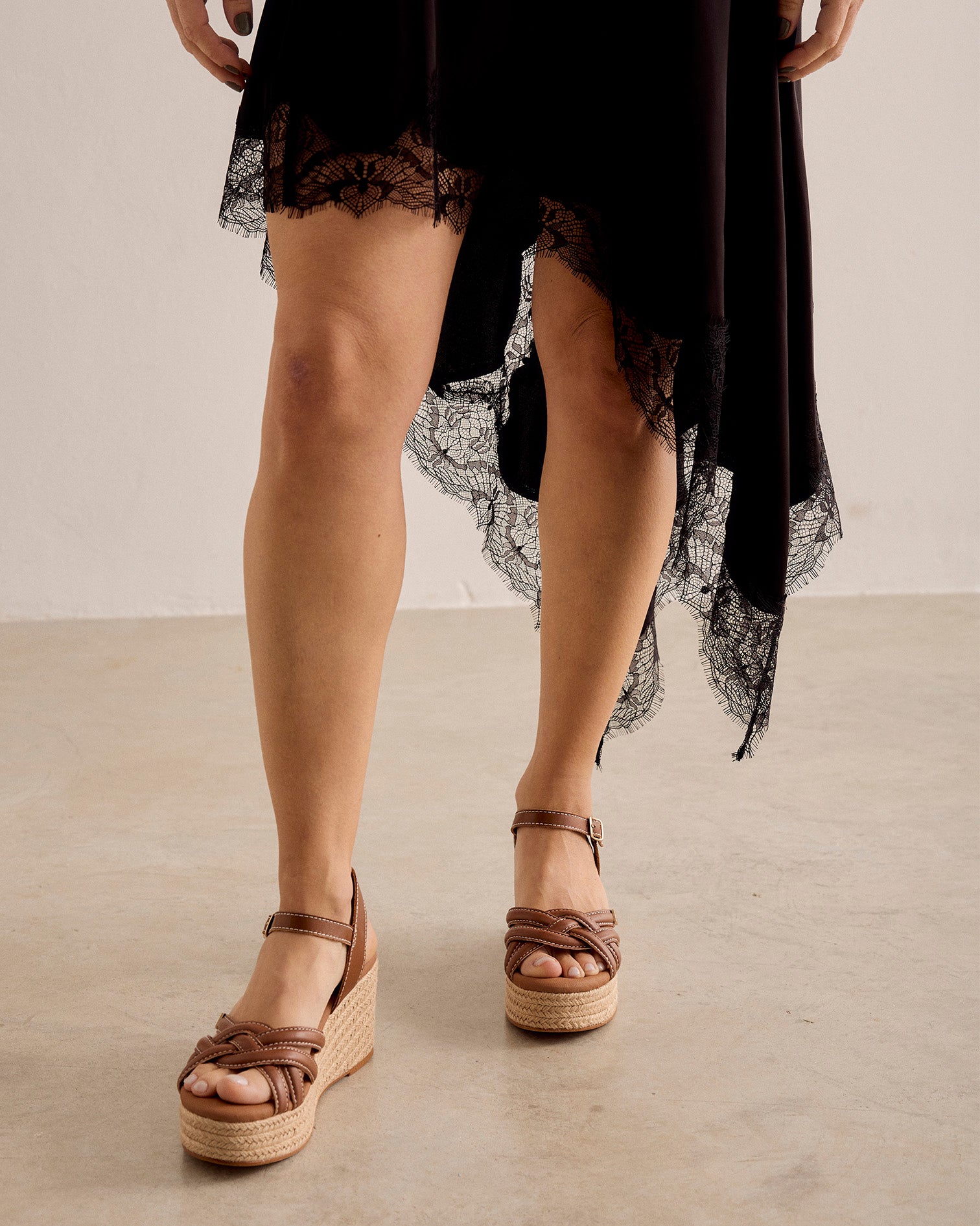 Cuña Marinha Tiras Cuero