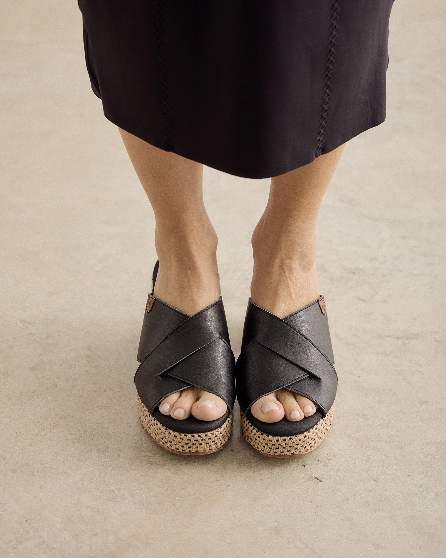 Sandalia Melibea Piel Negro