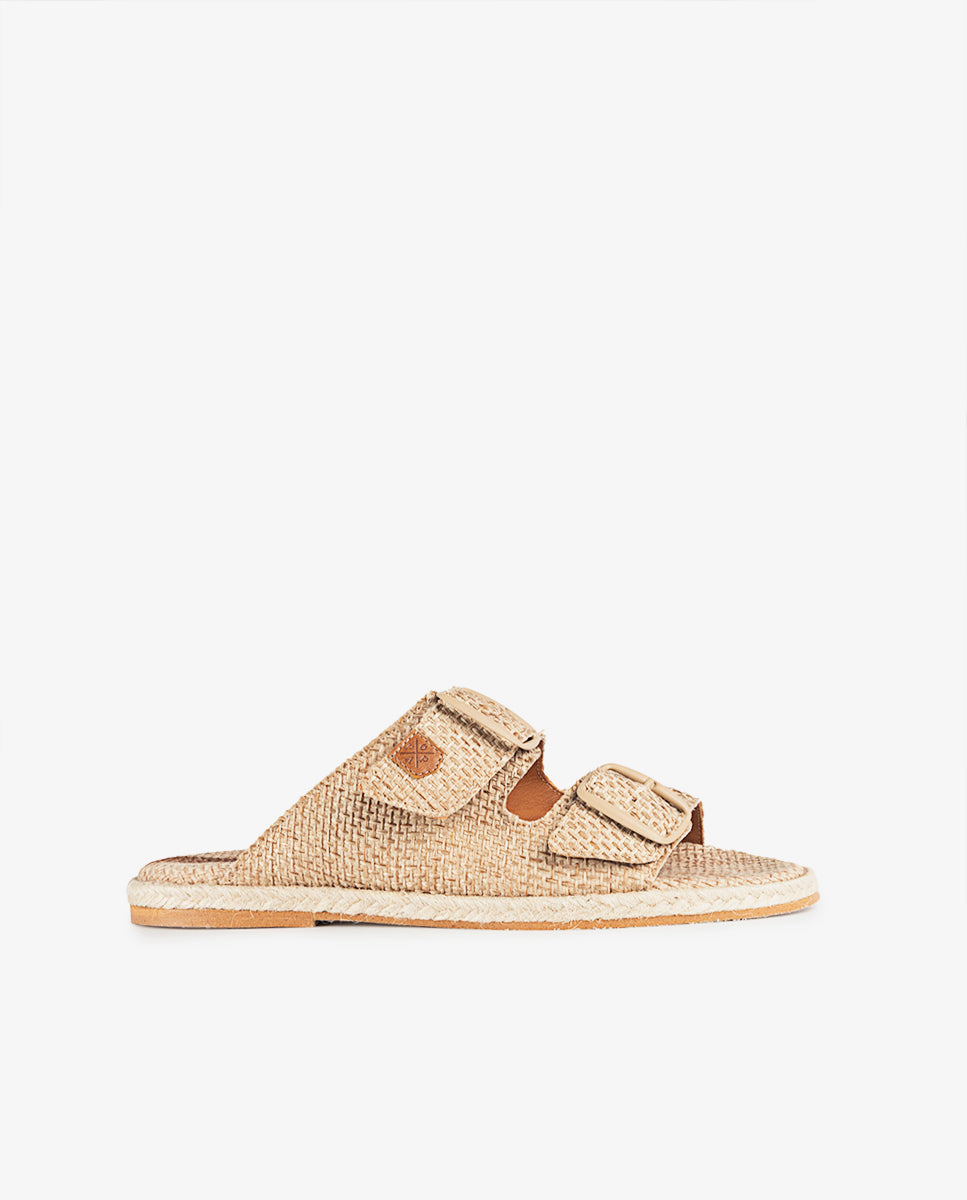 Galdana Havana Beige Flat Sandal