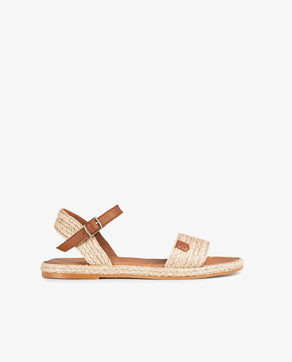 Colima Salem Leather Flat Sandal