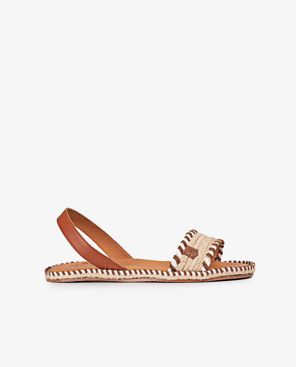 Sandales Minorquines Plates Mendoza Sutach En Cuir