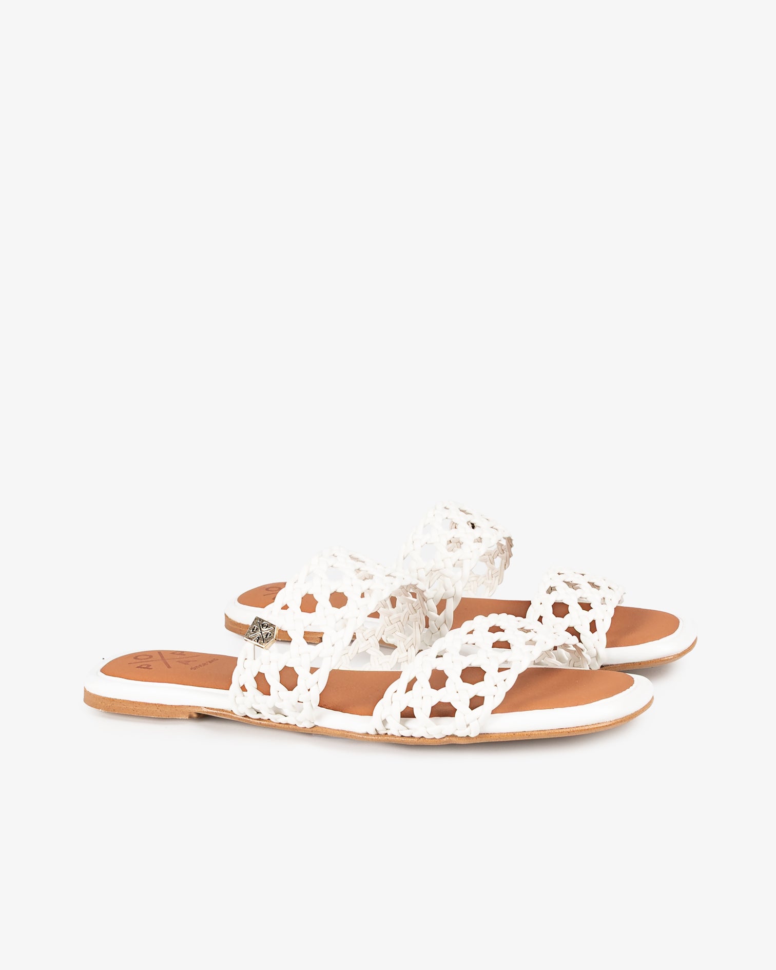Sandalia Plana Surin Croche Blanco
