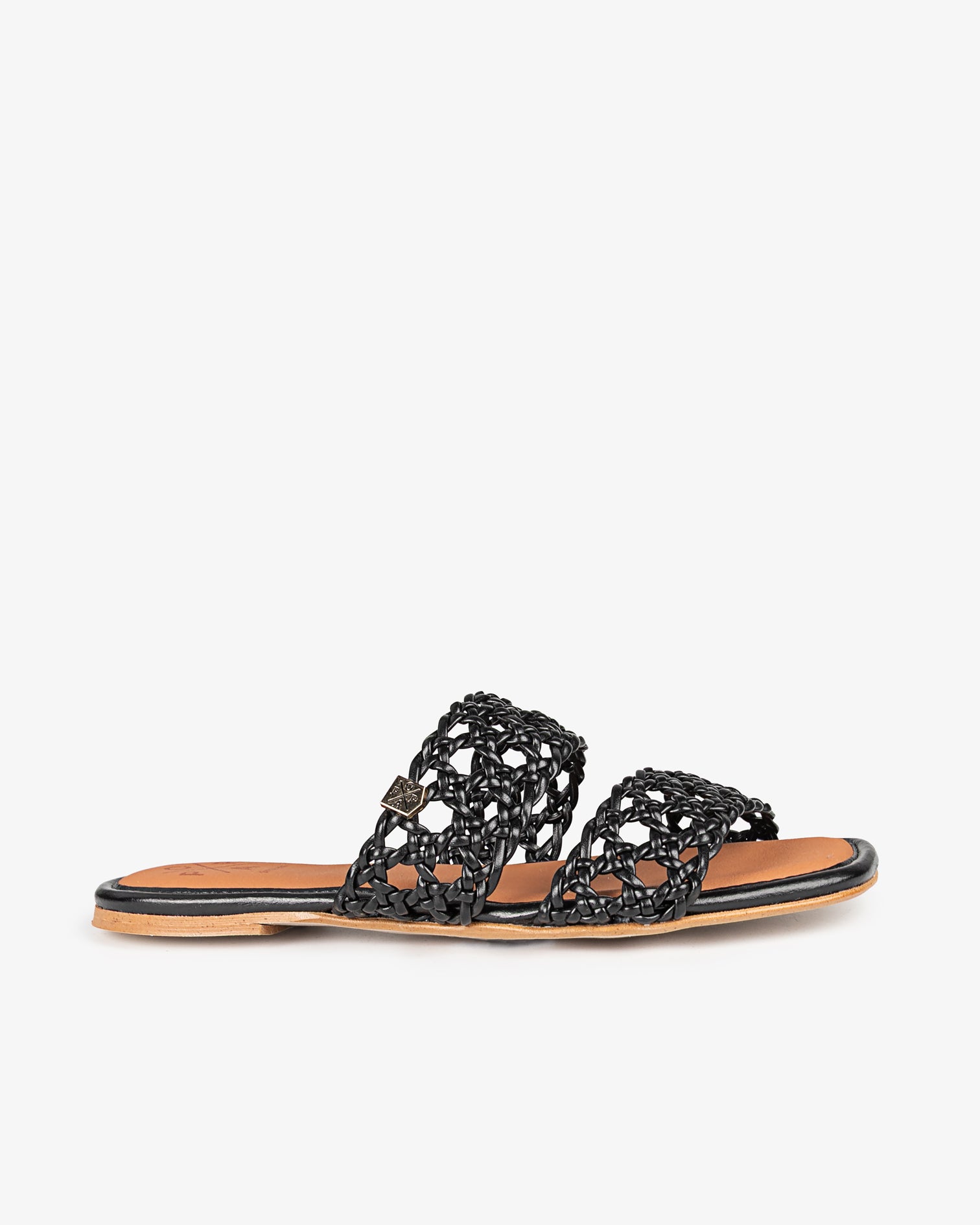 Sandalia Plana Surin Croche Negro