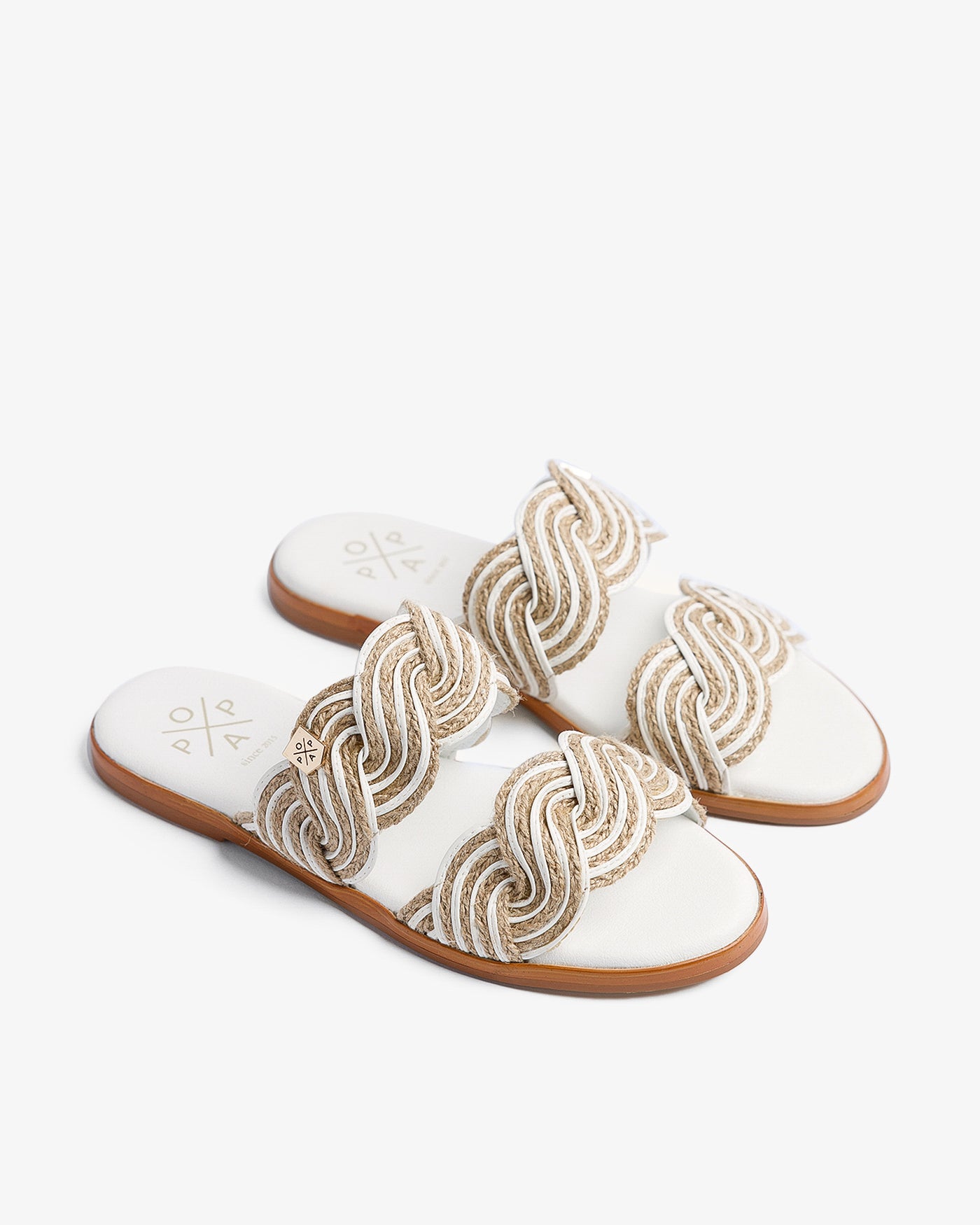 Sandalia Clicos Yute Blanco 35