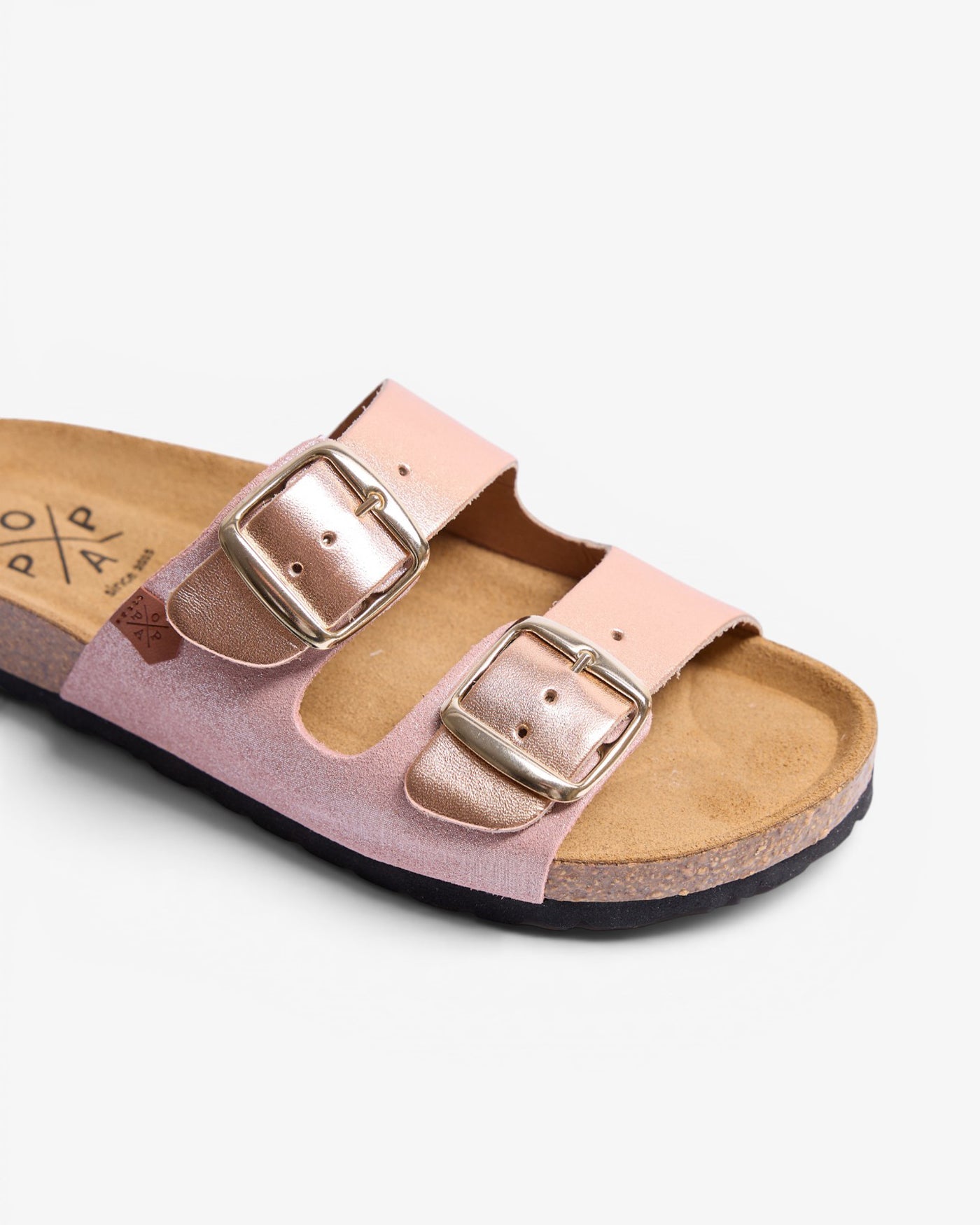 Menorquina Plataforma Soux Metal Rosa