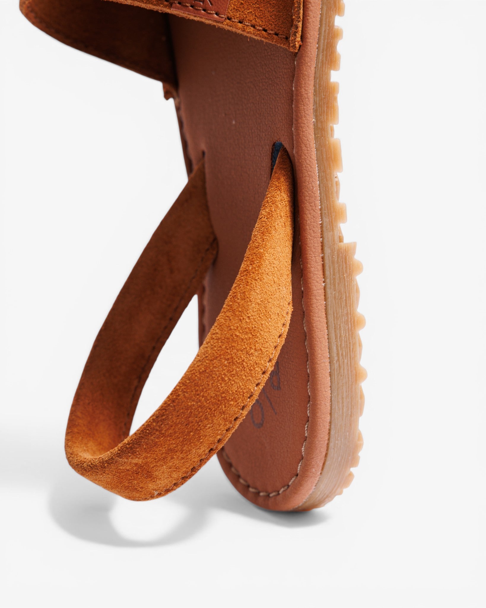 Menorquine plate California Homme en daim taupe