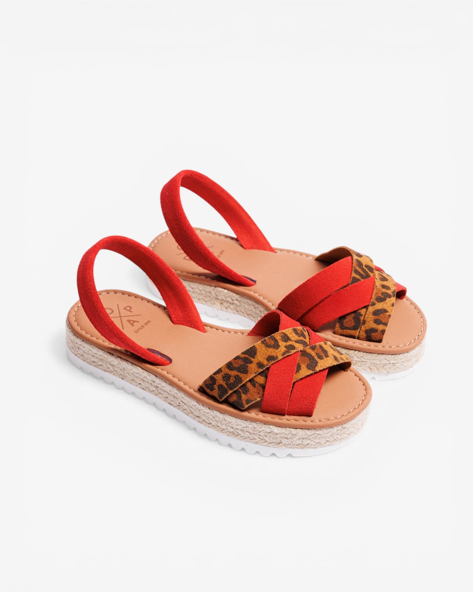 Menorquina Plataforma Giulia Leopardo Leopardo