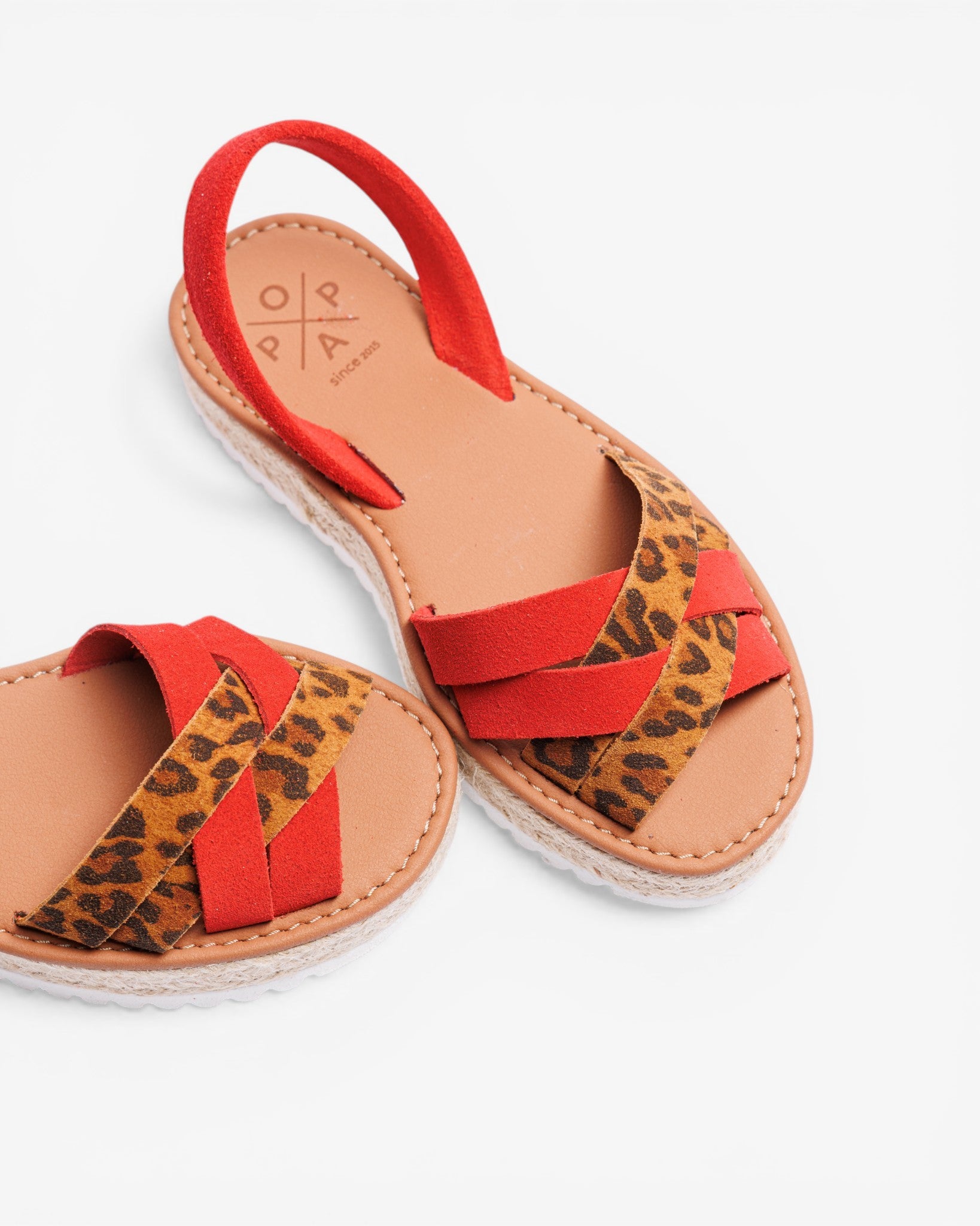 Menorquina Plataforma Giulia Leopardo Leopardo