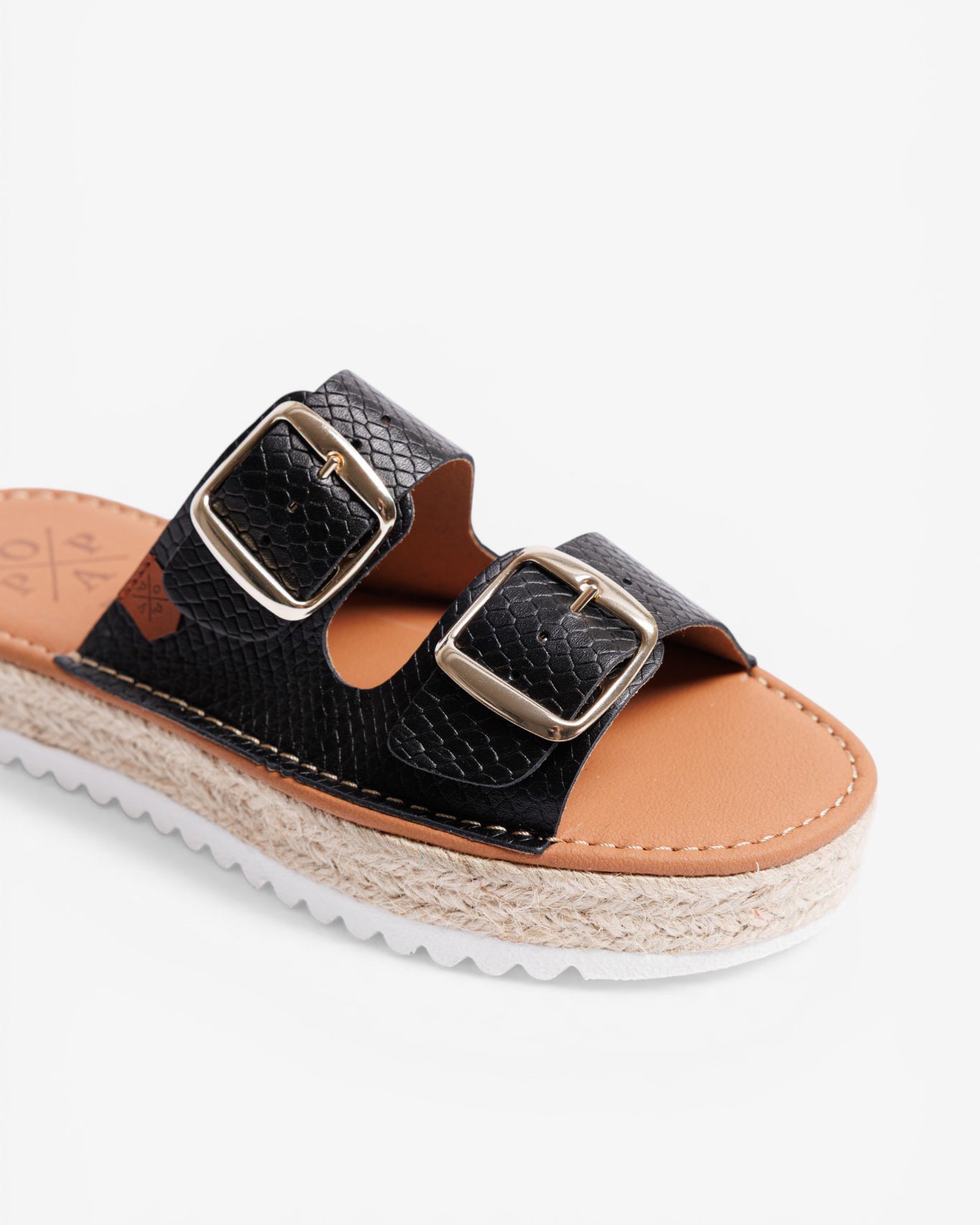 Menorquina Plataforma Morell Snake Negro