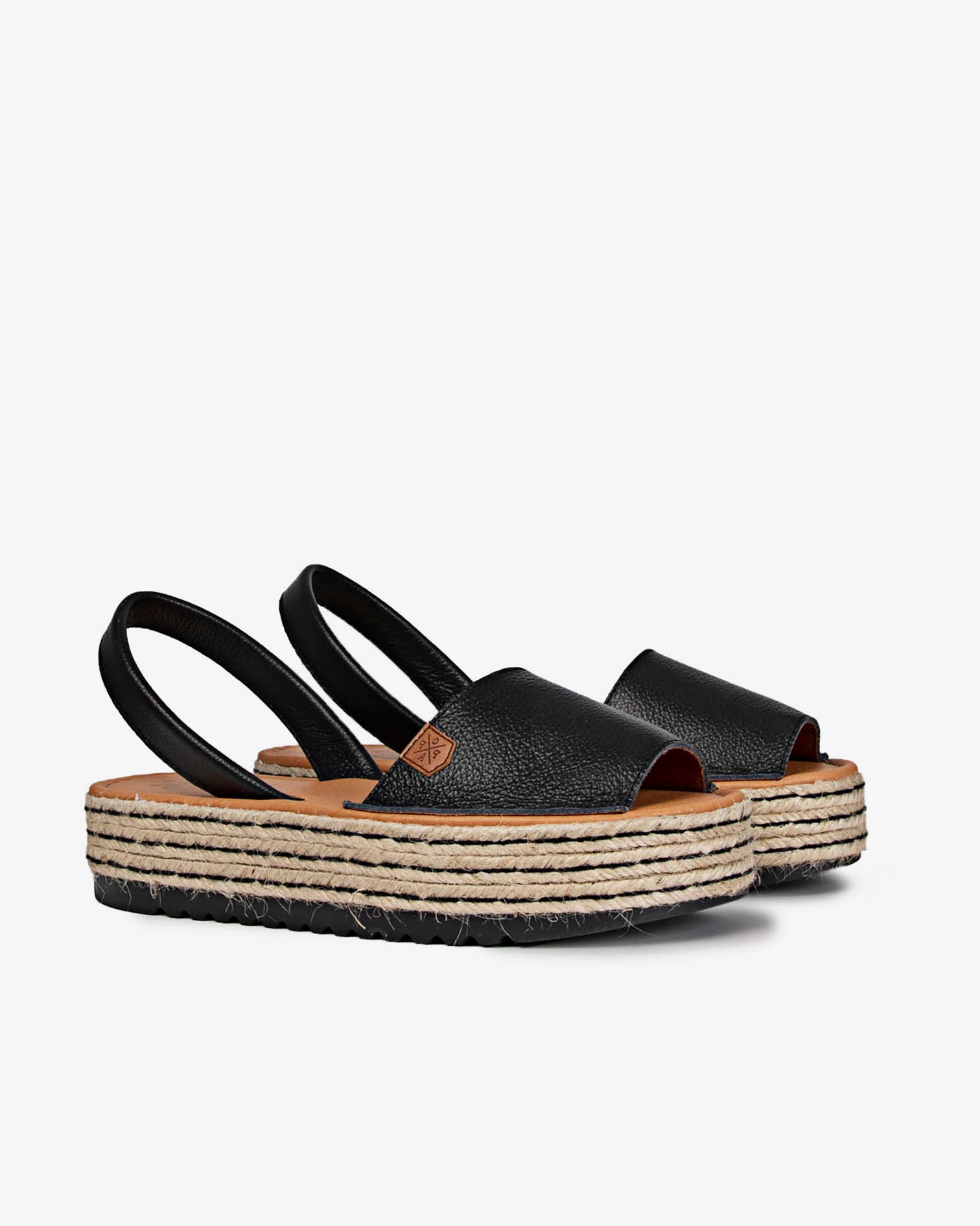 Menorquina Plataforma Carrie Sauvage Negro