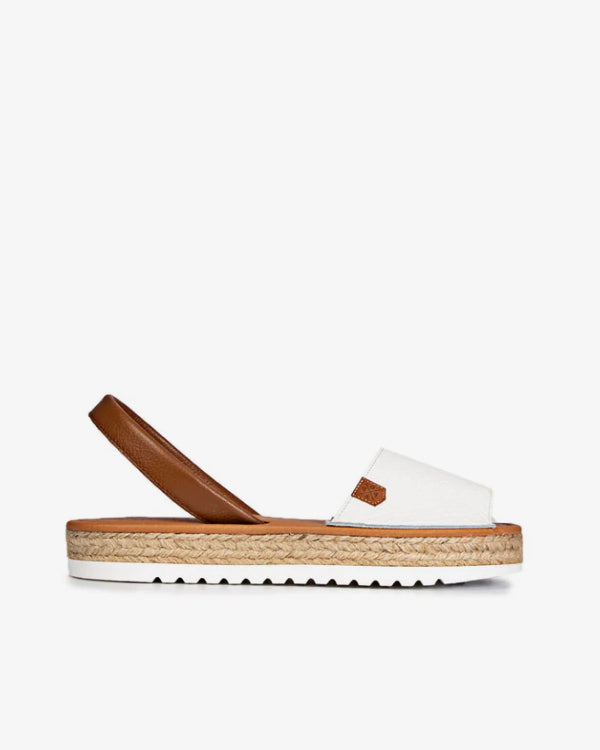 Menorquina Plataforma Celine Bicolor Bla&Cue