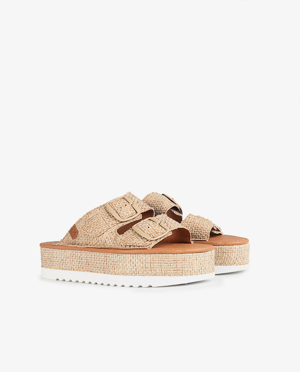 Menorquina Platform Collao Havana Beige