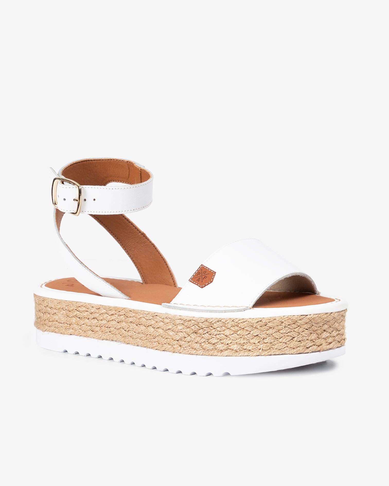 Menorquina Plataforma Kalamis Piel Blanco 35