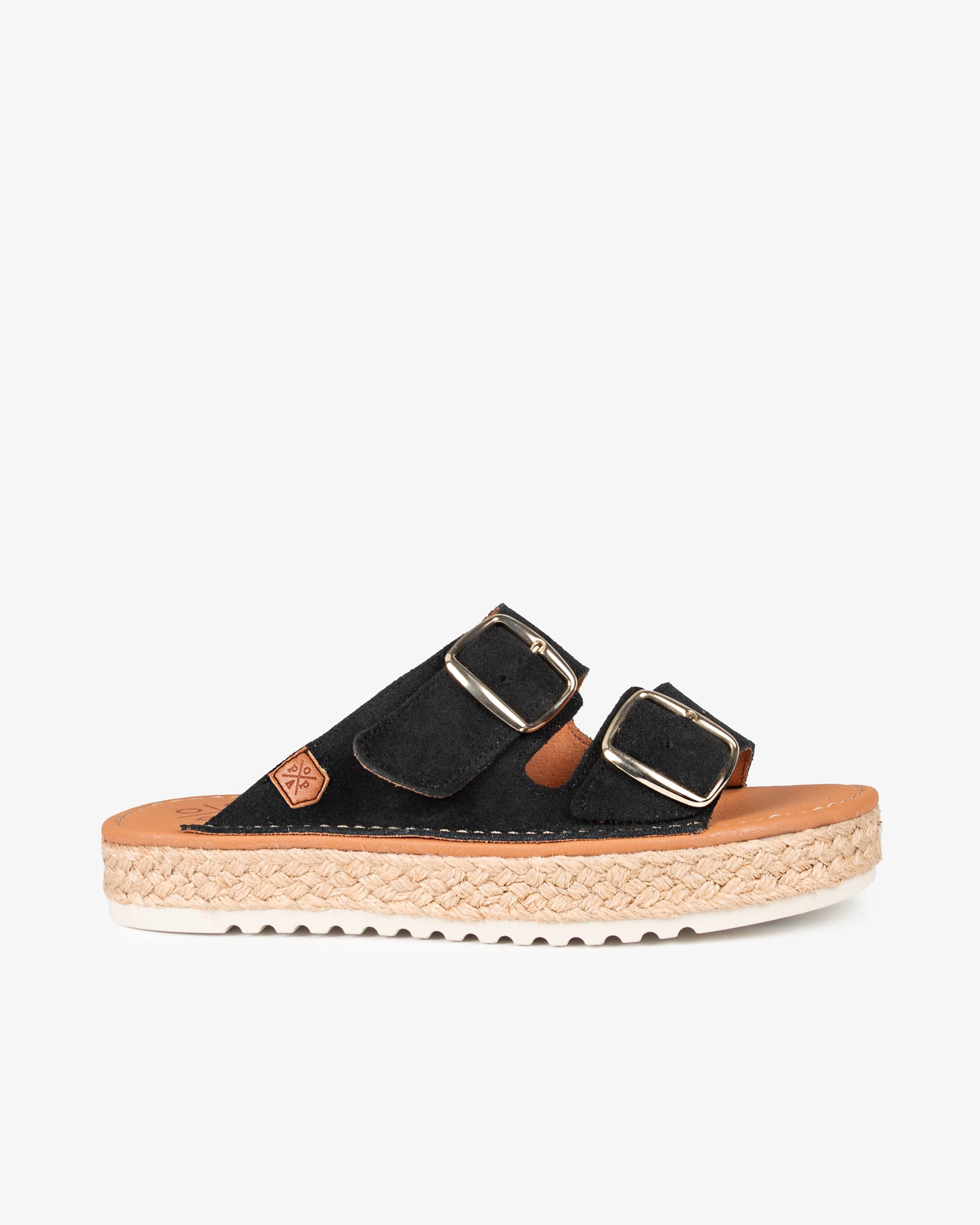 Menorquina Plataforma Tacuary Serraje Negro 35