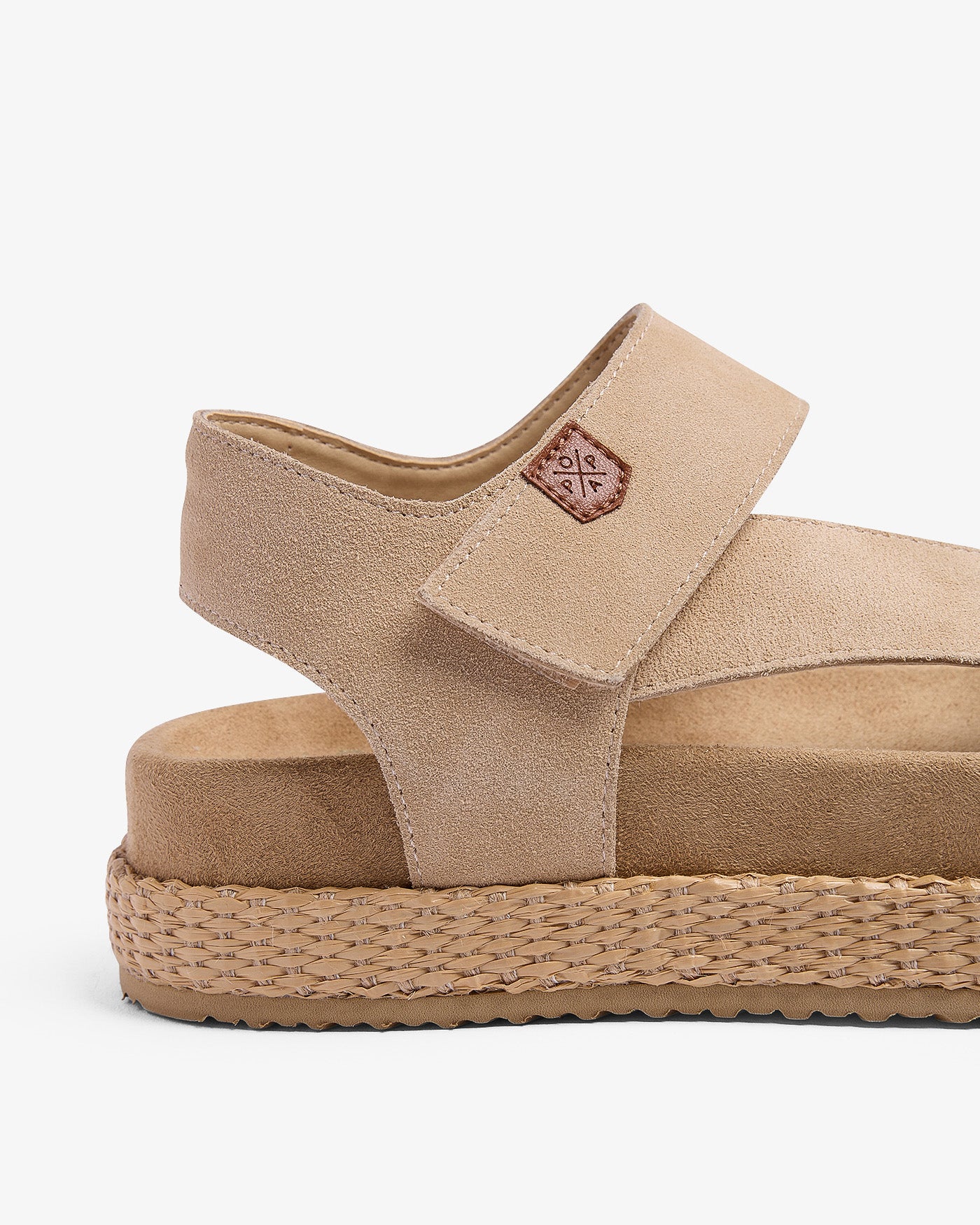 Sandale Niana en daim beige 35