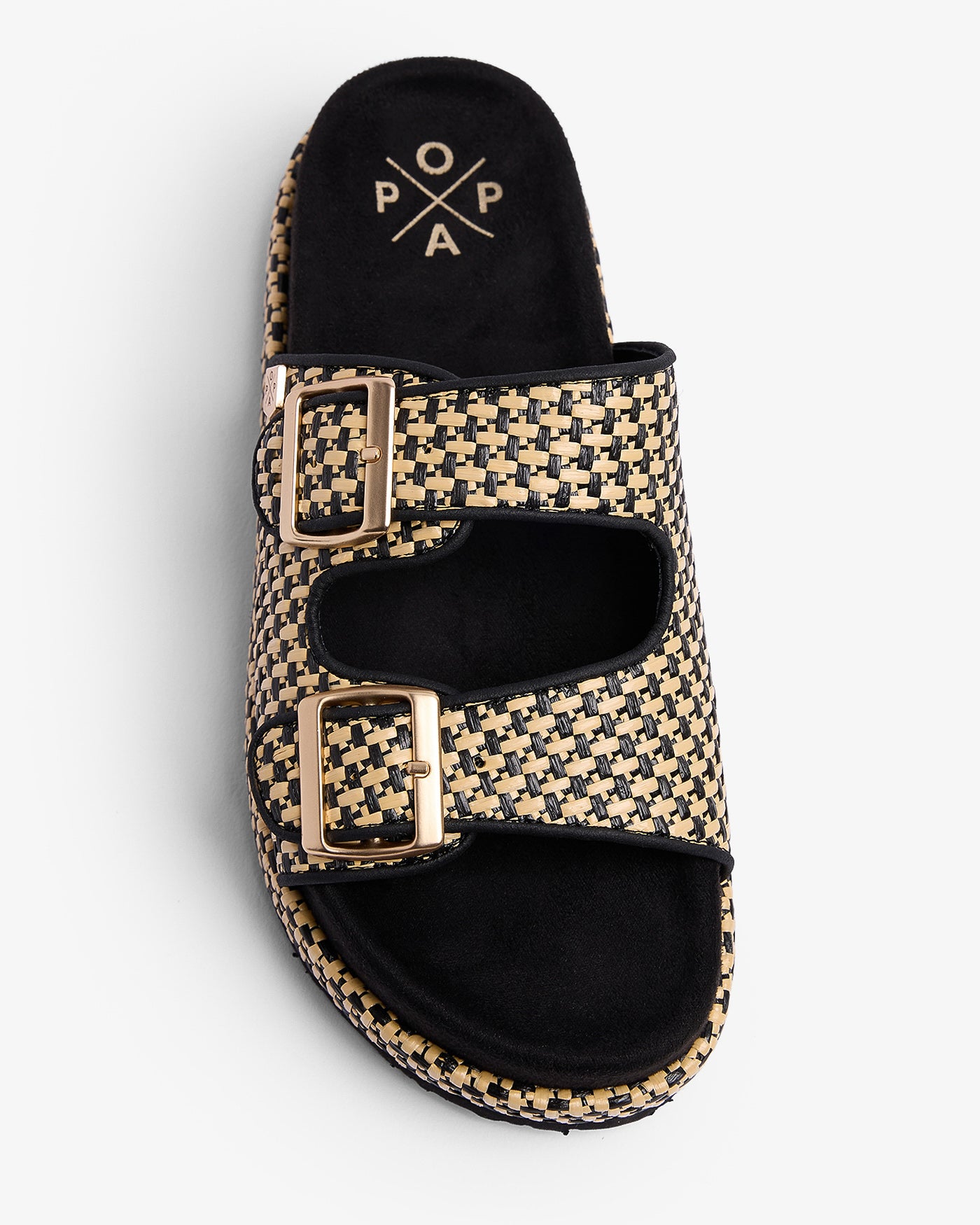 Sandale Xago Galles Raphia Noir 35