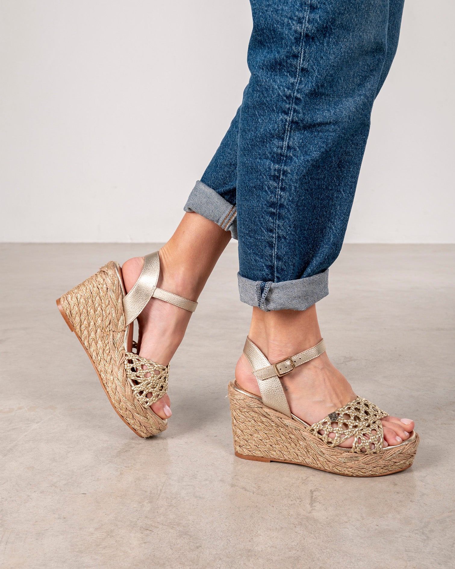 Crochet haut compensé Cambury doré
