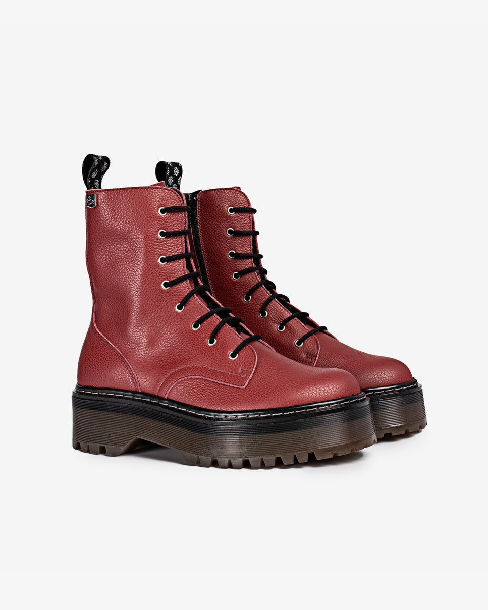 Bota Martina couro Bordeaux
