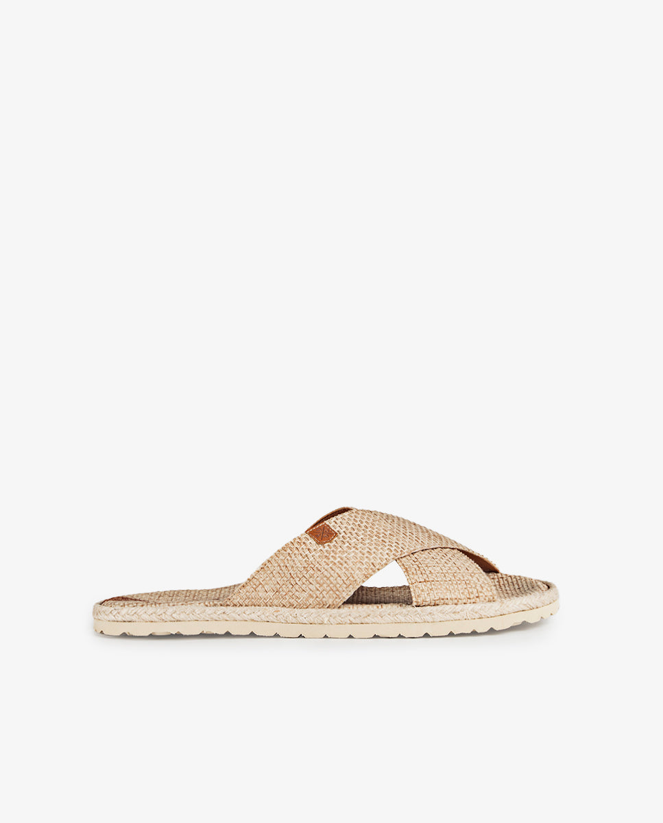 Niger Havana Beige Flat Sandal