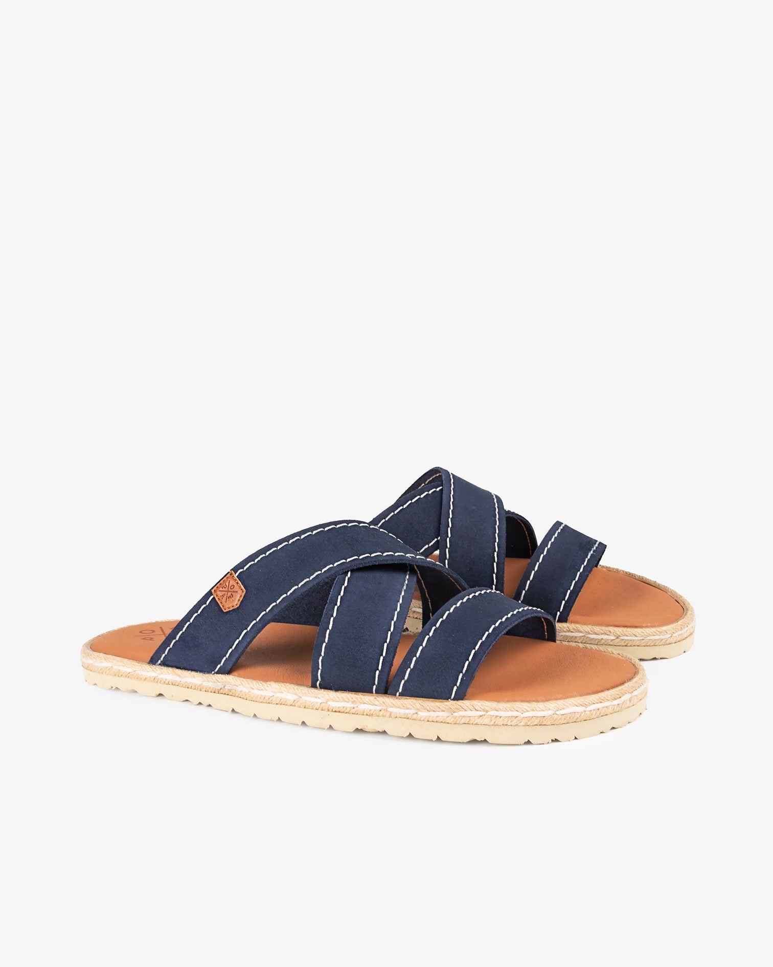 Sandalia Plana Balboa Serraje Azul Marino 40