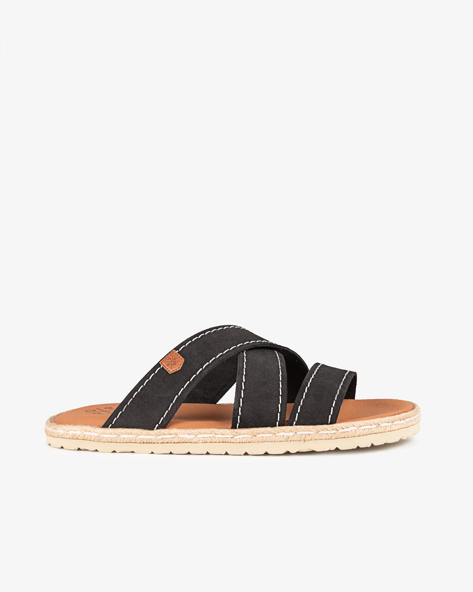 Sandalia Plana Balboa Serraje Negro 40