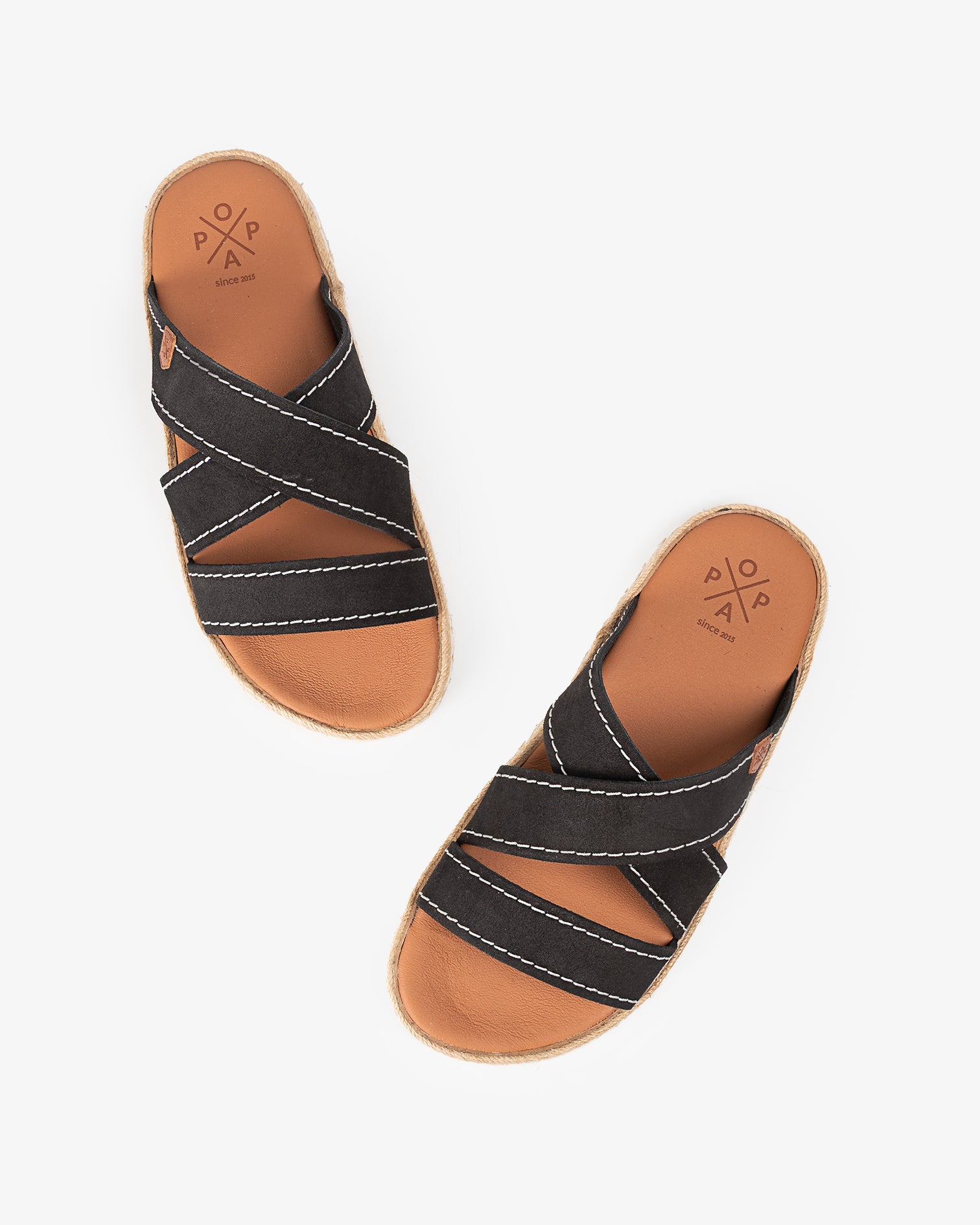 Sandalia Plana Balboa Serraje Negro 40