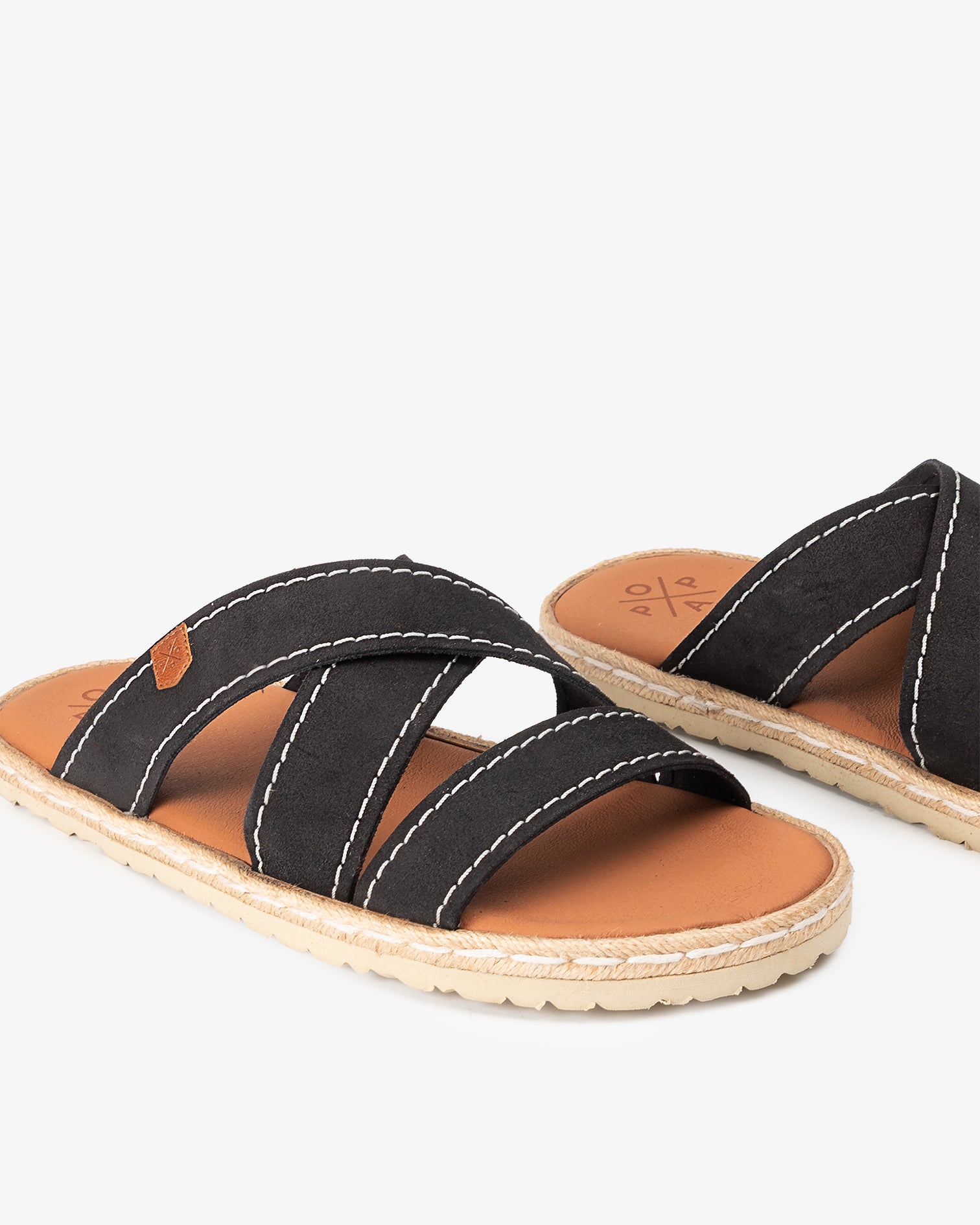 Sandalia Plana Balboa Serraje Negro 40