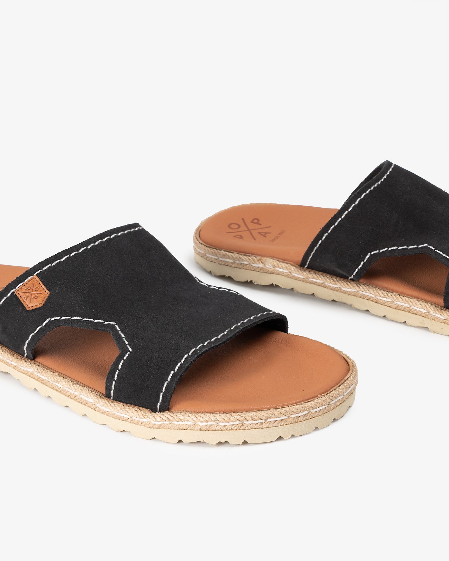 Sandalia Plana Hyams Serraje Negro 40